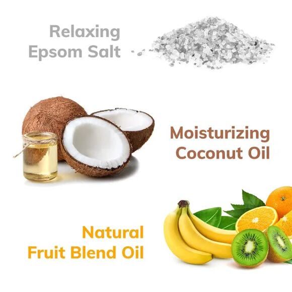 "Fruity Blend" Natural Bath Bomb in kraft box - 5 oz - Picture 3 of 5